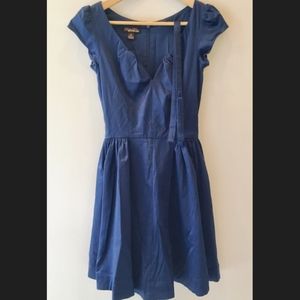 Blue 50s-style Dress